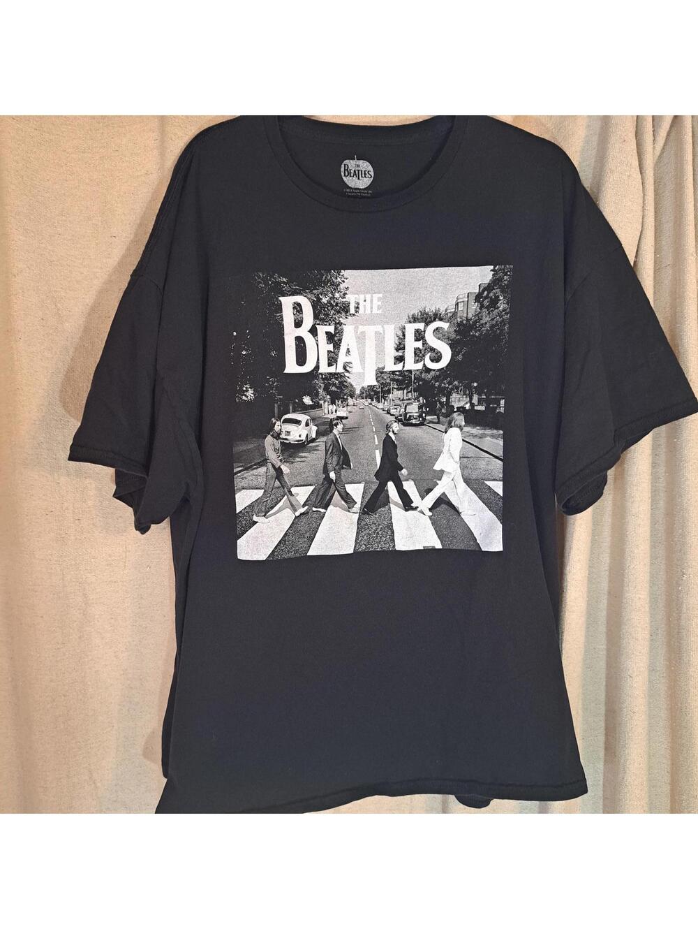 The Beatles Abbey Road Black Graphic T-Shirt 3XL